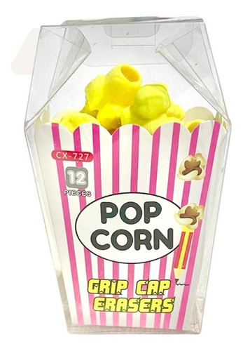 Set Gomas De Borrar Tapas Para Lápices 12 Unid- Tipo Kawaii