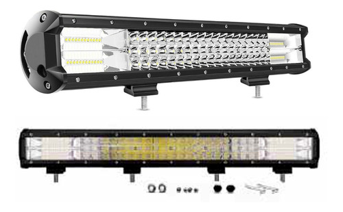  Barra Led Faro Recta 108 Leds 324w 60cm Spot Flood 4x4 Jeep