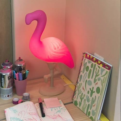 Luminária Flamingo - Abajur De Mesa