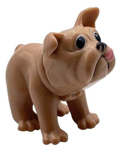 Figura De Perrito Perro Bulldog Pug Mascota De Barbie 5cms (Usado)