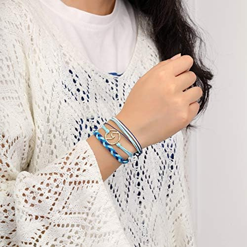 Starain Pulseras De Hilo Azul Para Mujeres Y Niñas Conjunto