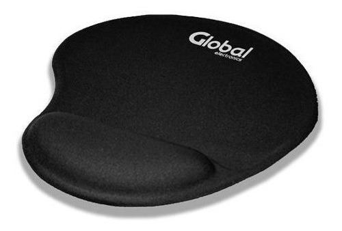 Mouse Pad Apoya Muñeca Con Espuma Previene Dolores Negro