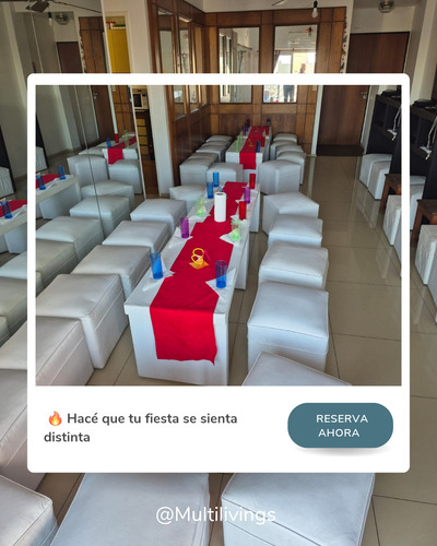Alquiler De Livings Puffs Mesas Para Eventos Zona Sur Bs As