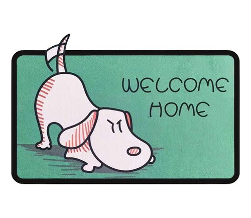 Limpia Pie Tapete Alfombra Motivo Animalitos Welcome Home