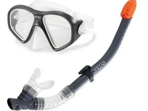 Careta Y Snorkel Intex 55949 Válvula Rompeolas Y De Purga