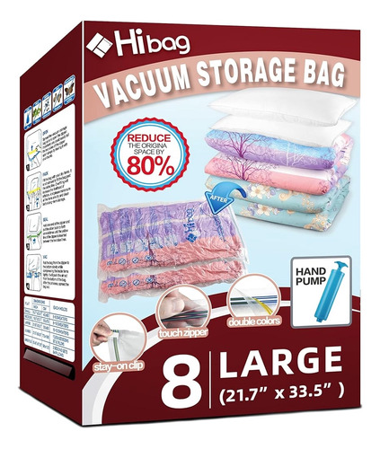 Hibag Space Saver Bags Bolsas De Almacenamiento Al Vacío Con