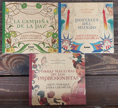 Postales Mundo - La Campiña - Obras-  Libros Colorear - Lea