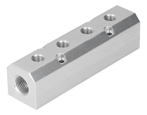 Bloque Neumático Grande De Aluminio Con Colector De Manguera