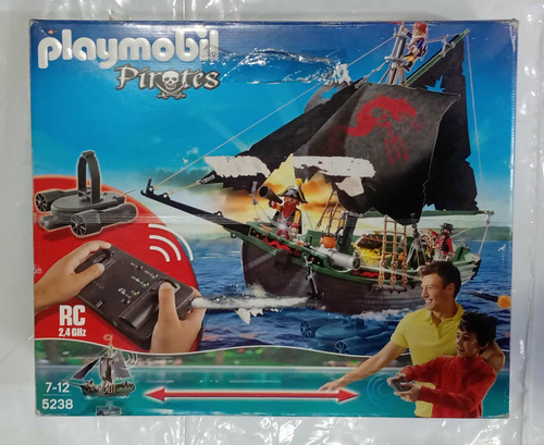 Playmobil 5238 Barco Pirata Control Rc Cib Año 2014 165 Playmobil 5238 (Usado)
