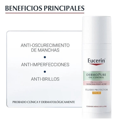 Eucerin Dermopure Fluido Control Spf30 50ml
