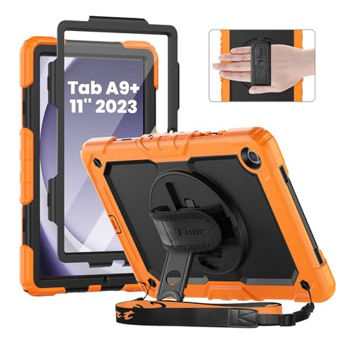 Funda Para Tableta Galaxy Tab A9 Plus 11 PuLG 2023 Naranja 1