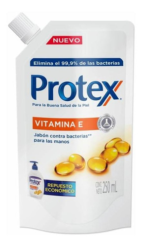 Pack X 6 Unid. Jabon Liquido  D P Vitame 250 Ml Protex Jab.