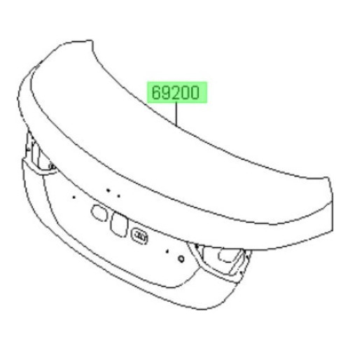 Tapa Maleta Para Hyundai Elantra Md 2011 2015