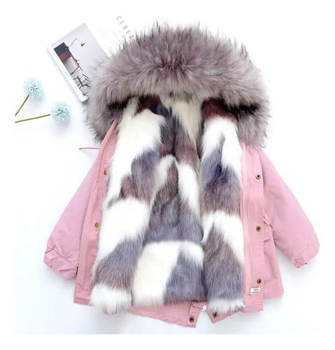 Chaqueta Para Niñas De 3 A 15 Años, A La Moda, De Invierno,