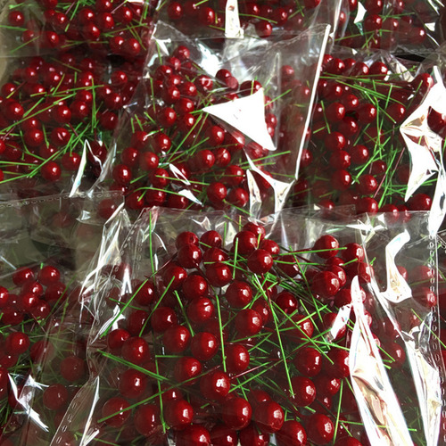 100 Unidades De Simulação Cherry Artificial Lifelike Cherry