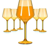 Comprar Copas De Vino Set De 6 Copas De Vino Acrílicas Con Tallo ...