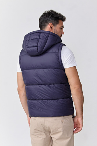 Chaleco Monaco Hombre Con Piel Corderito Impermeable Premium