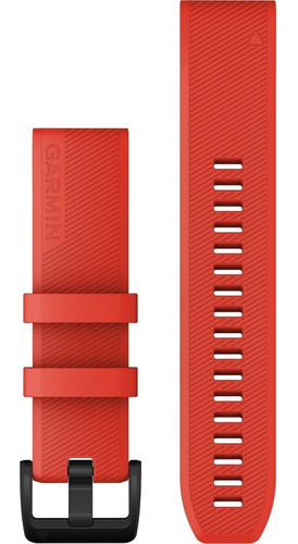 Correa Para Reloj Unisex Garmin Quickfit Silicona 22mm Rojo 