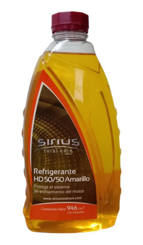 Refrigerante 50/50 Amarillo Hd Sirius 946cc