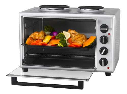 Imagen 2 de 2 de Horno de mesa eléctrico Atma HG5010AE 50L plateado 220V