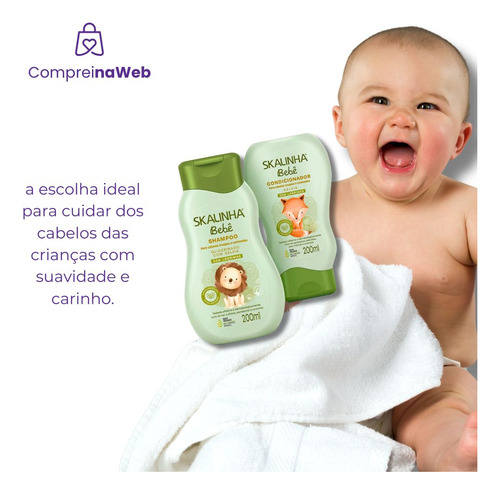Shampoo + Condicionador Skalinha Bebê Salvia 200ml