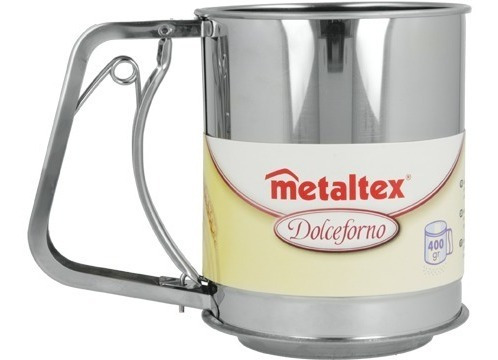 Imagen 5 de 5 de Cernidor Tamizador De Harina 400 Gr Metaltex