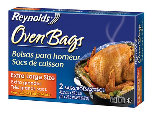 Bolsas Hornear Pavo Reynolds Oven Bags Extra Large Size 2pz