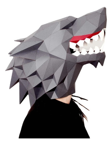 Máscara Lobo Game Of Thrones Papercraft (formato Pdf)