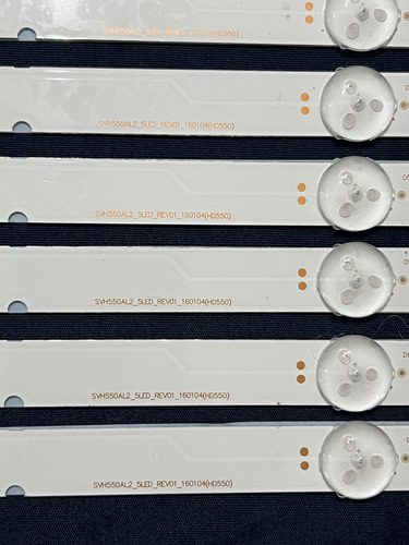 Tiras Leds Hisense 55du6070 55h6d Nuevos 10 Tiras 5 Leds 3v