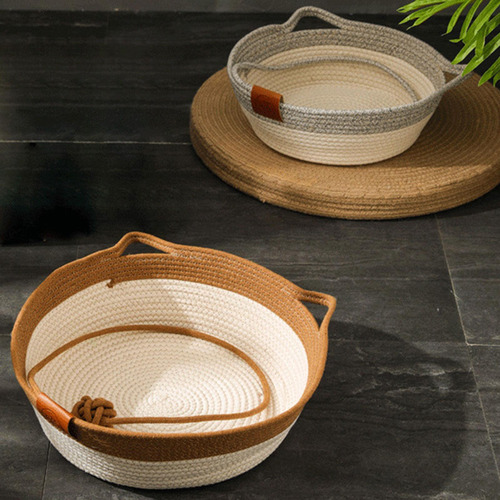 Cama De Algodón Cama De Gato Nido Para Dormir Las M Gris