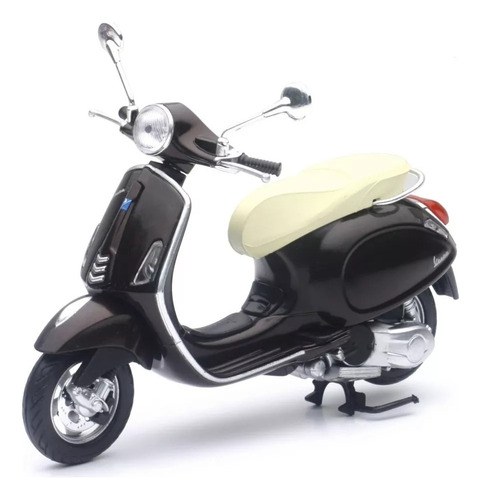 Moto Piaggio Vespa Primavera Escala 1:12 New Ray Marron Color Marrón Oscuro