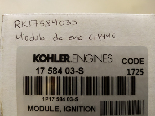 Refacciones Motor Kohler Bobina Encendido Ch440 14hp