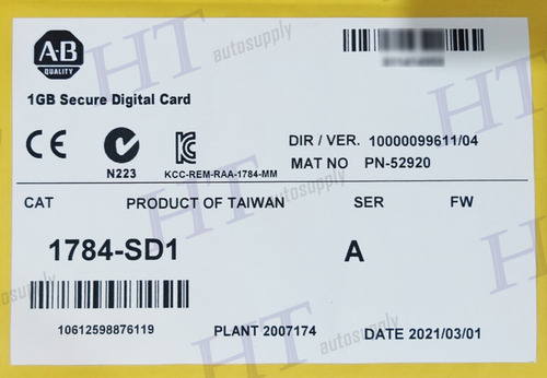 1784sd1 Allen-bradley 1784-sd1 /a Memory Card 1 Gb For L Qqf