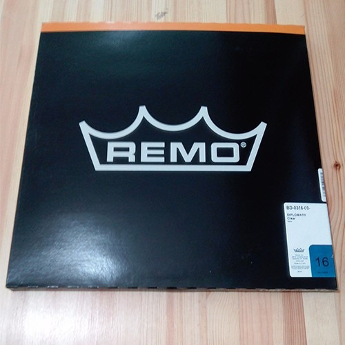 Parche Remo Usa Bd-0316-00 Diplomat Transparente Clear De 16
