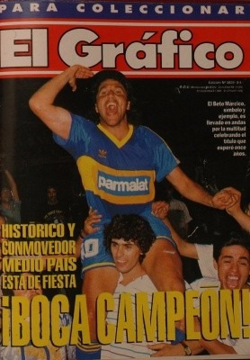 Grafico 3820 Boca Juniors Campeon 1992