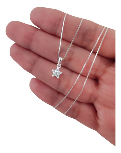 Colgante Estrella Circones Mini Con Cadena Veneciana