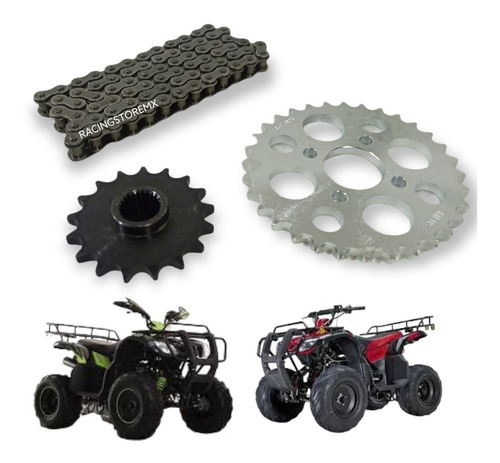 Kit Arrastre Sprocket Italika Atv150 Sport Atv150 C/reversa 