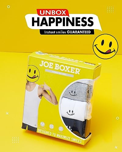 Joe Boxer - Poleras Sin Mangas Para Hombre, Paquete De 4 -
