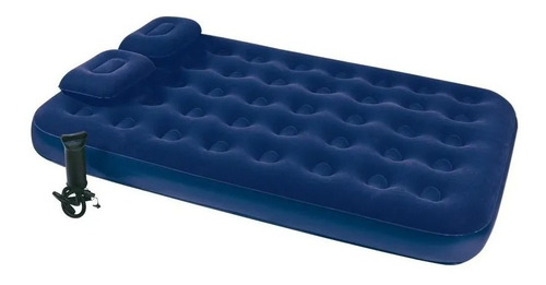 Colchón Inflable Doble Kushiro 2 Plaz + Almohadas + Inflador