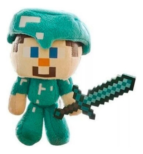 Peluche Steve Diamante De Minecraft