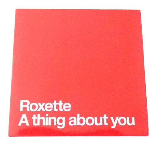 Roxette A Thing About You Cd Sencillo 2002 Capitol Records