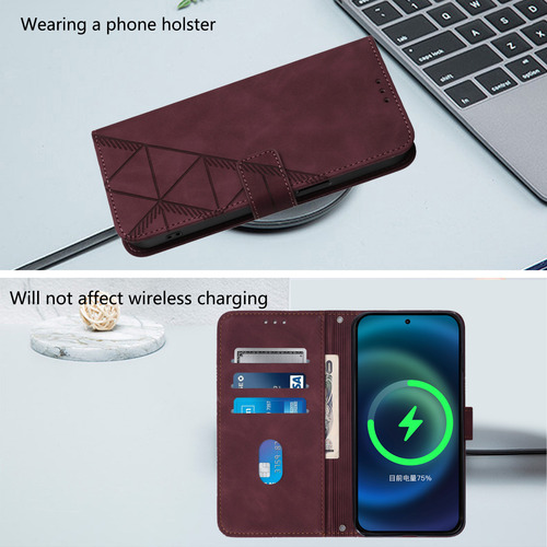 Funda De Piel Empresarial Para Motorola E15, A Prueba De Salpicaduras, 3 Ranuras Para Tarjetas, Soporte, Bloqueo Rfid, 6 Colores