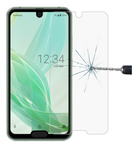 Compatible Película De Vidrio Para Sharp Aquos R2 Para