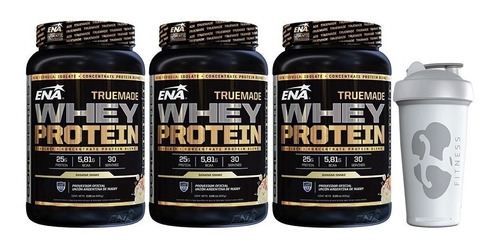 True Made Whey Protein Ena 3 X 2 Lb + Vaso Isolate Concentra