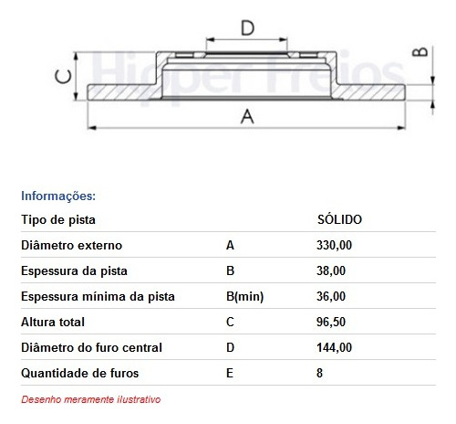 Par Disco Freio Dianteiro Volare A5 Hf4000d 60405001