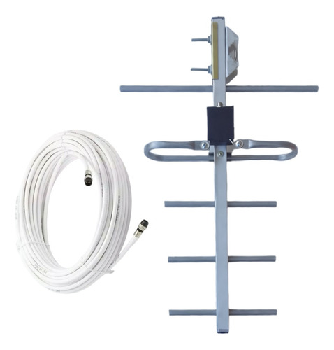 Antena Tda Tv Digital Hd E5.000 Antexa+10 Mts Cable.