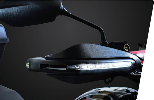 Para M Cubre Puños Con Luz Led Blanca Para Vento Crossmax .
