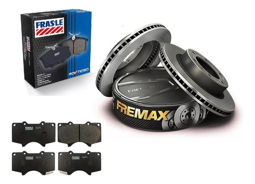 Kit Discos Fremax + Pastillas Frasle Toyota Hilux / Sw4 3.0