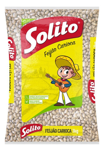 Feijão Solito Carioca 1kg Kit C/8