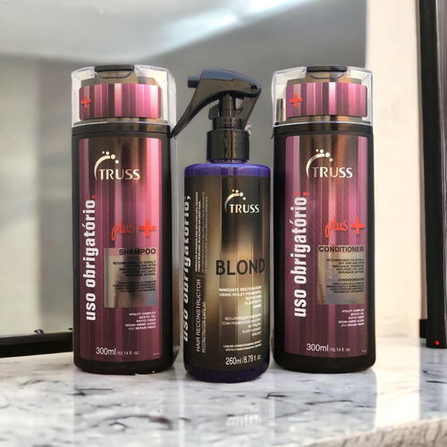 Plus Mais Shampoo E Condicionador 300ml + Blond 260ml Truss